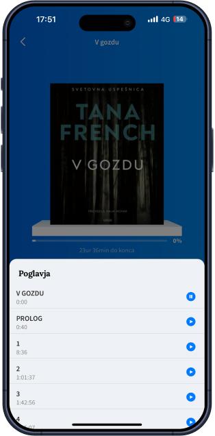 Posnetek zaslona trenutnega koraka na Android telefonu