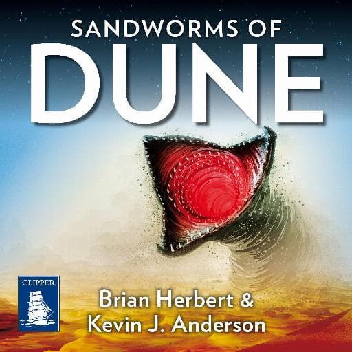 book cover for Dune: Sandworms of Dune